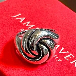 James Avery Retired large 3-d French Knot Ring
